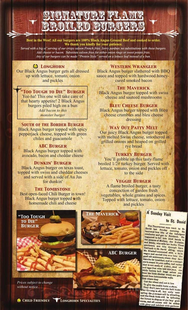 Longhorn Restaurant - Tombstone, AZ