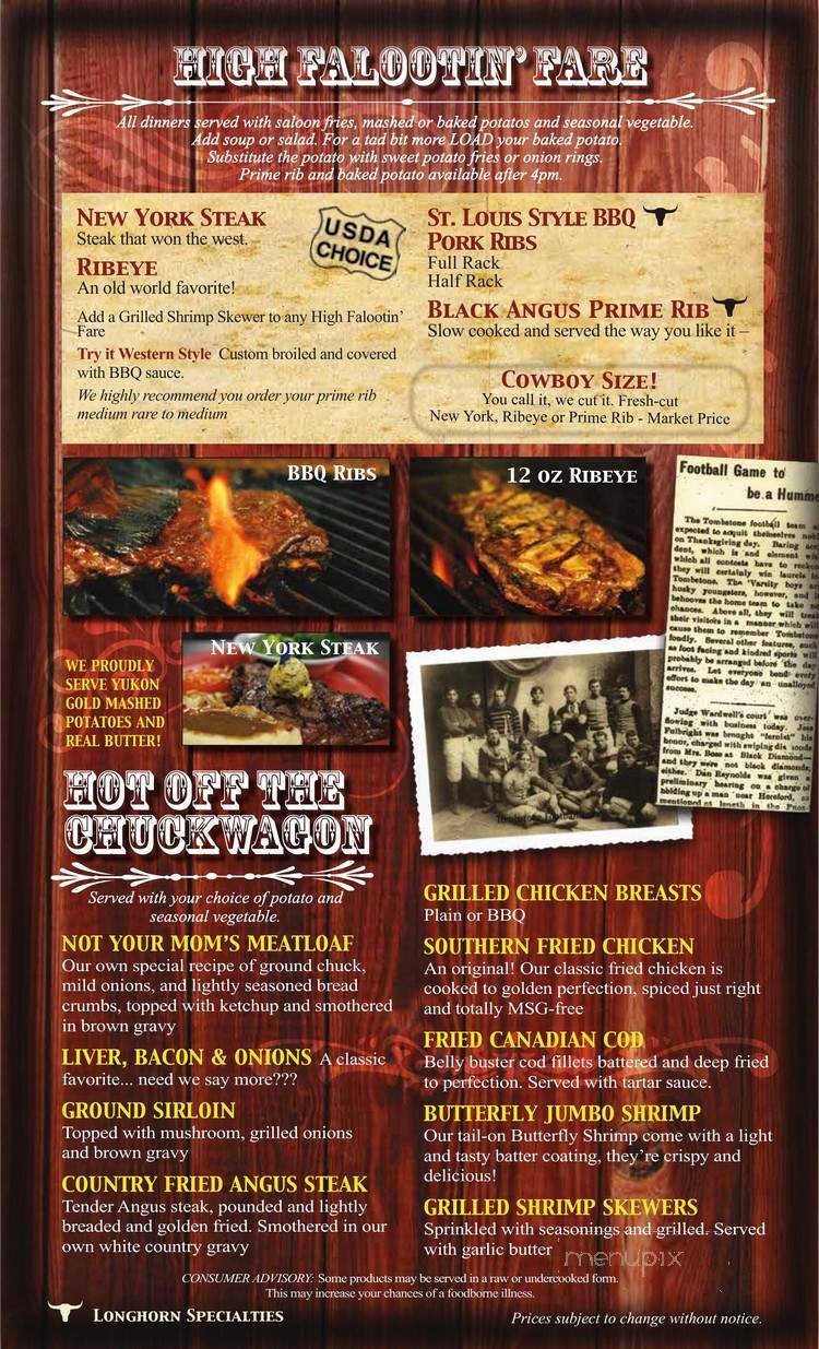 Longhorn Restaurant - Tombstone, AZ