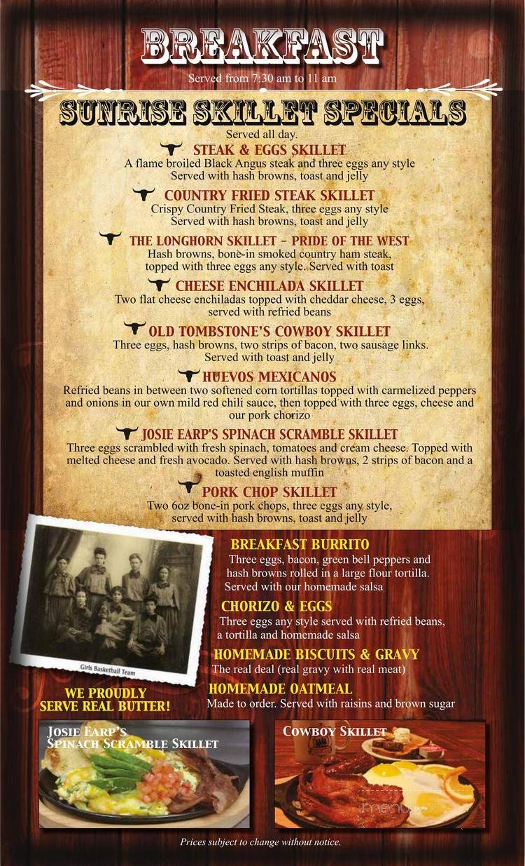 Longhorn Restaurant - Tombstone, AZ