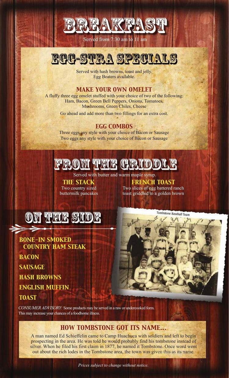 Longhorn Restaurant - Tombstone, AZ