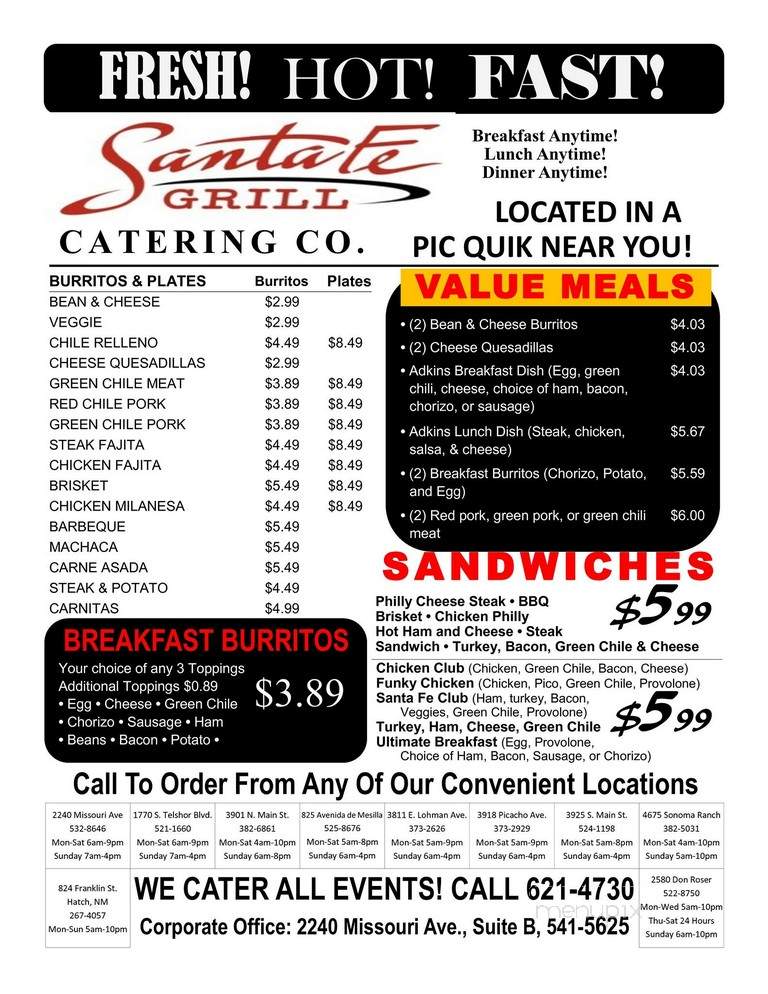 Santa FE Grill & Catering - Las Cruces, NM