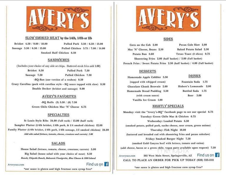 Avery's - Springerville, AZ