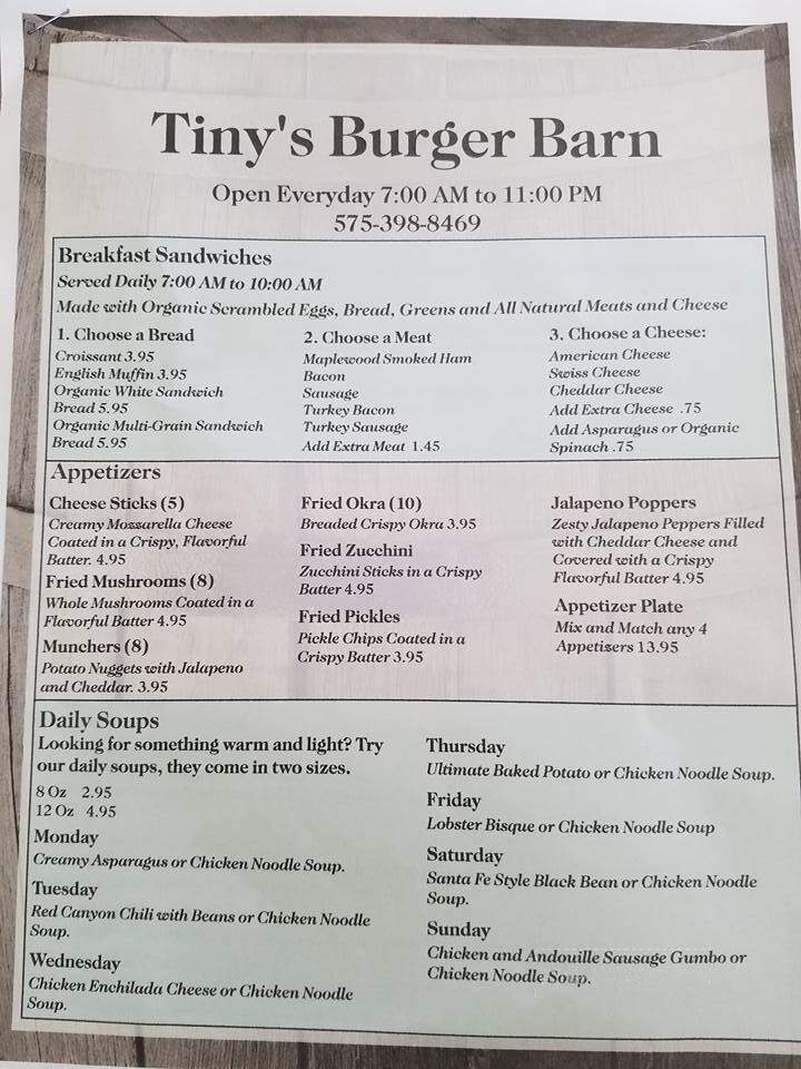 Tiny's Burger Barn - Tatum, NM