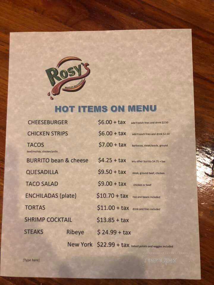 Rosy's Mexican Restaurant - Carlsbad, NM