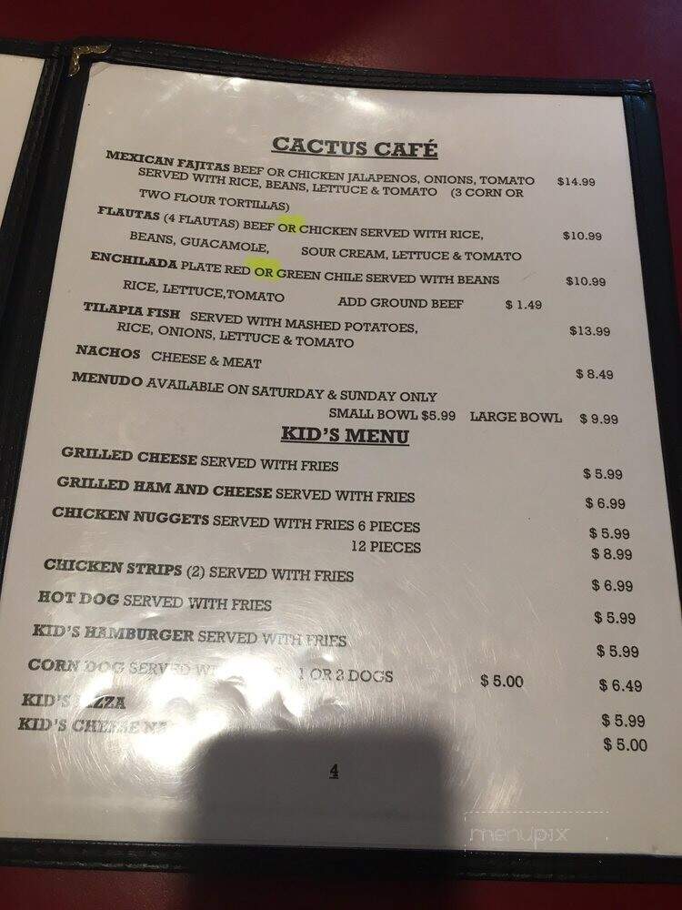 Cactus Cafe - Carlsbad, NM