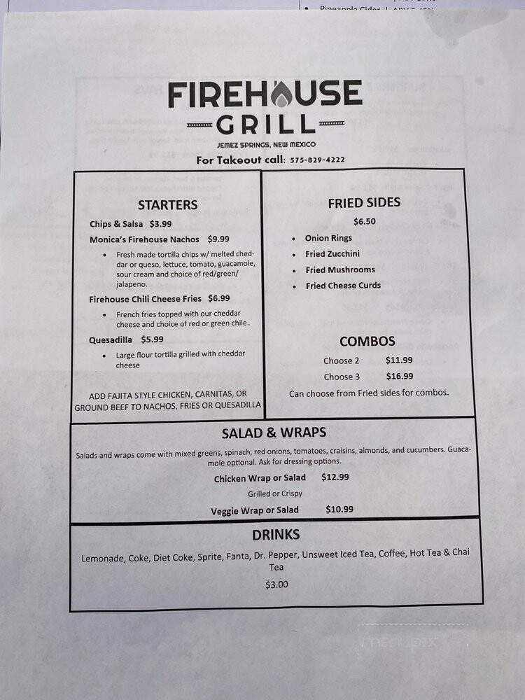 Monica's Firehouse Grill - Jemez Springs, NM