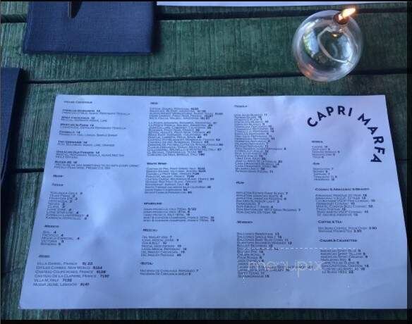 Capri Kitchen - Marfa, TX