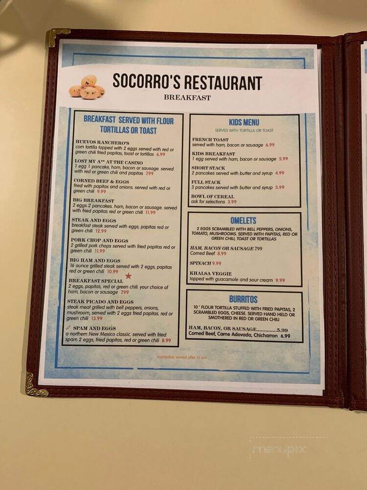 Socorro's Restaurant - Hernandez, NM