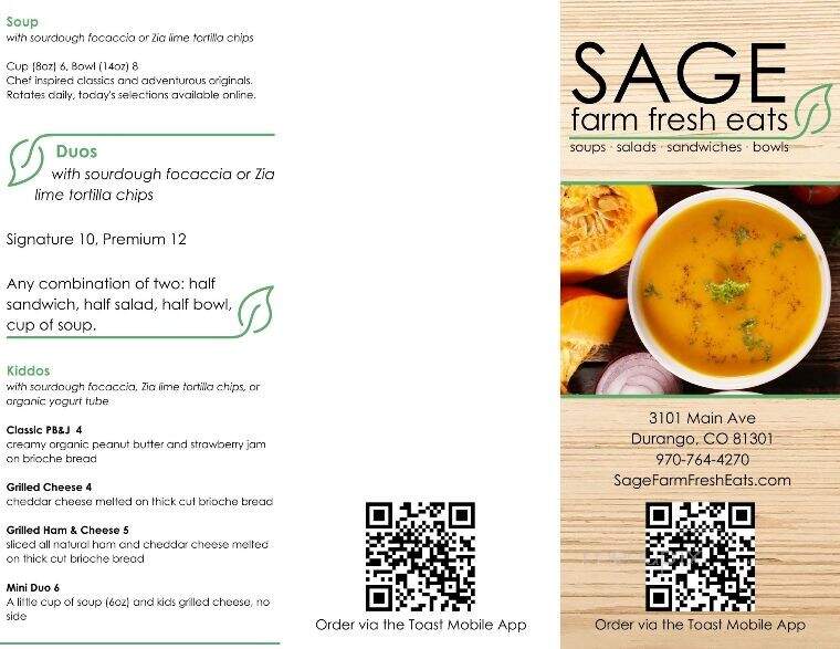 Sage Farm Fresh Eats - Durango, CO