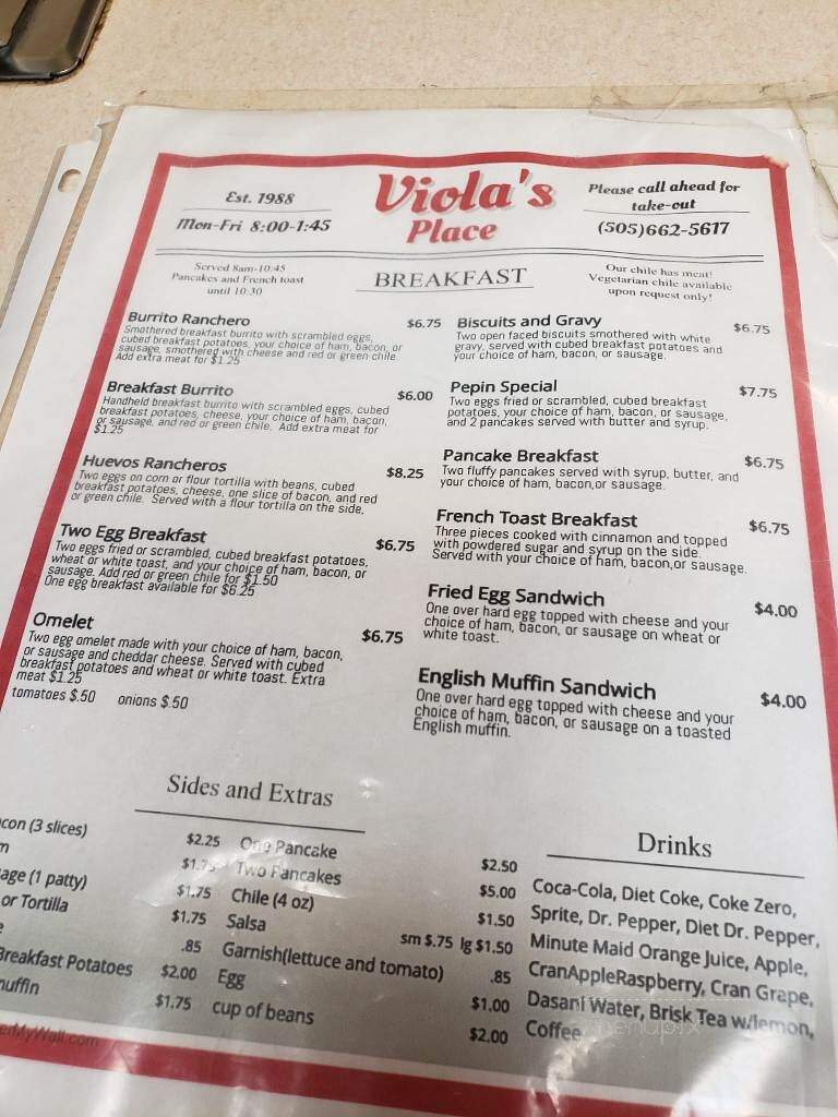 Viola's Restaurant - Los Alamos, NM