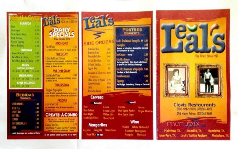 Leal's Mexican Food Restaurant - Clovis, NM