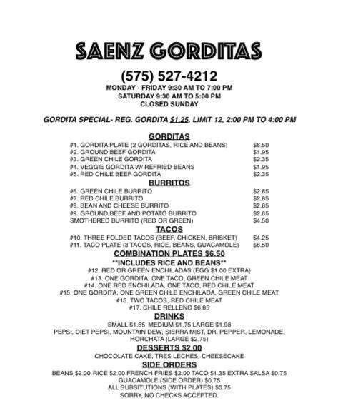 Saenz Gorditas - Las Cruces, NM